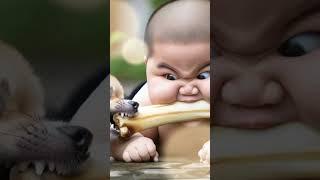 Cute little monk ️️ # #baby #cutbaby #cute #cuteanimal #youtube #cutelittlemonk #youtubeshorts