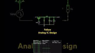 Analog IC Design #analog #analog #cadence #education #vlsi #analogcircuits #shorts