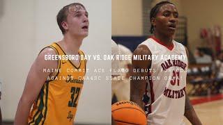 Maine commit Ace Flagg debuts for Greensboro Day vs. Oak Ridge Military Academy! Full highlights!