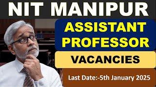 Assistant Professor Recruitment 2025 | Assistant Professor New Vacancy 2024 | Govt Jobs