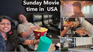 1st time Sunday GOAT movie in theatre with பிரியாணி  கத்திரிக்காய் recipe  ~ Family Traveler VLOG