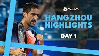 Cilic Returns To ATP Tour; Marozsan, Nardi & Darderi Feature | Hangzhou 2024 Highlights Day 1