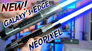 New Galaxy's Edge Sol Lightsaber vs Neopixel!