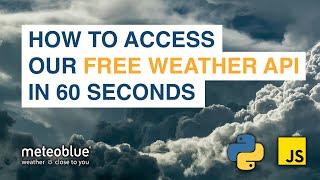 How to Use Free Weather API | meteoblue