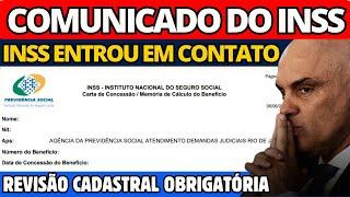 INSS ESTÁ ENTRANDO EM CONTATO COM OS APOSENTADOS! VOCÊ RECEBEU CARTA OFICIAL COM ESTE AVISO?