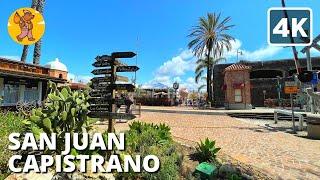 Downtown San Juan Capistrano Walking Tour | Orange County | {4k}  Binaural Sound