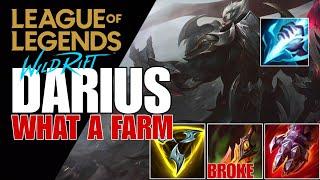 WILD RIFT: DARIUS BREAKING FARM LANE META SO UNSTOPPABLE 100% PERFORMANCE