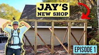 Jays New Shop—Episode 1– Garage Addition/Posts and Girders