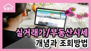 부동산 실거래가와 부동산시세의 개념과 조회 방법