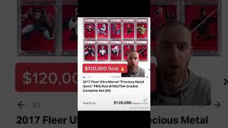 $120,000 Sold  2017 Red PMG Full Set. Graded. #marvelcards #tradingcards #spiderman #collectables