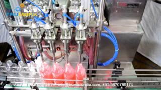 Automatic piston filler capper machine