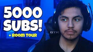 5000 SUBS + Room Tour