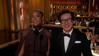 Ariana DeBose & Ke Huy Quan Present Best Supporting Male Actor – Motion Picture | 82nd Golden Globes