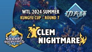 Clem vs NightMare - TvP | WTL 2024 Summer: KungFu Cup Round 7 | Open StarCraft 2 Tournament