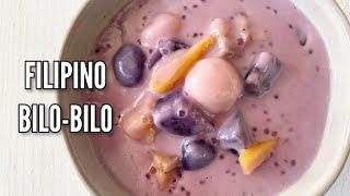 BILO-BILO | Filipino dessert with mochi balls, tapioca pearls, jackfruit in sweet coconut milk