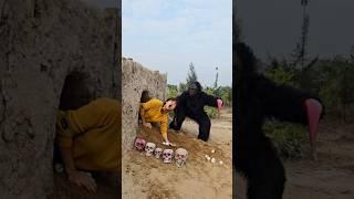 Giant Monster Attacks Young Girl