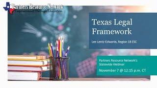 Tour of the Texas Legal Framework