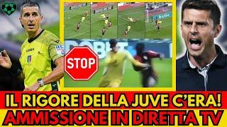 JUVENTUS CAGLIARI SCANDALO: Il rigore a favore della Juve c'era! Lite ed ammissione in diretta tv!