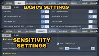 Wisdom Frost BASIC & SENSITIVITY SETTINGS in COD Mobile