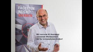 Finden Sie die besten Werbeartikelideen für Ihr Unternehmen mit Jürgen Hable's KI Assistenten!