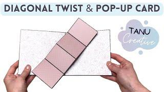 Diagonal Twist & Pop Up Card Tutorial