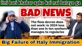 Italy visa new update 2025|Italy Immigration Failure|Italy Immigration 2024 update bad news