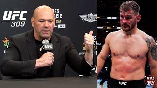 Dana White REACTS to Stipe Miocic Retirement at UFC 309