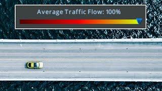 Perfect 100% Traffic Flow Only Possible Like This In Cities Skylines!