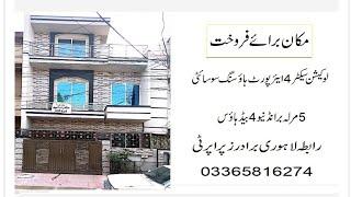 Amazing Prime Location 5 Marla Double Story  4 Bed with Bath House for Sale in Rawalpindi Islamabad