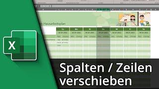 Excel Spalten verschieben | Excel Zeilen verschieben  Tutorial