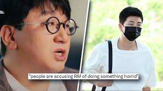 HYBE DROPS Member? RM PROTESTED After Falsely Accused of Condoning a P*edo Act! SHOCKING CLIPS!