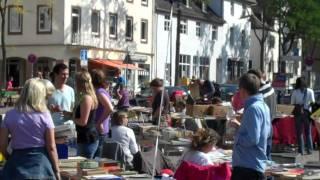 Bücher- und Zeitschriftenflohmarkt auf dem Kantplatz im Darmstädter Martinsviertel am 24.09.2011