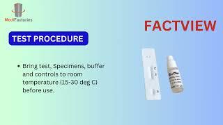 Medifactories Presenting Factview - Ferritin Rapid Test Kits to check iron deficiency in human body.