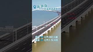 黃茅海跨海通道通車！在香港乘車經港珠澳大橋可以直接到達江門了！#shorts #粵港澳大灣區 #北上旅遊 #黃茅海通道 #江門  #珠海