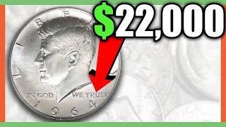 1964 KENNEDY SILVER HALF DOLLARS WORTH MONEY!! VALUABLE ERROR COINS TO LOOK FOR!!