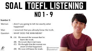 Strategi Jawab TEPAT 9 Soal TOEFL Listening Part A