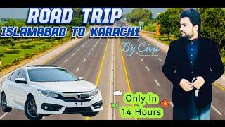 Islamabad To Karachi By Road | December 2023 | 4K | Fuel & Toll Complete Details