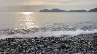 Sound effects of calm waves at Mongdol Beach in Geoje Island | Sound of sleepy | Focus | Meditation