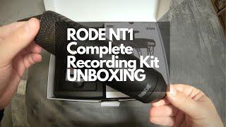 Rode NT1 and Rode SMR complete recording kit unboxing