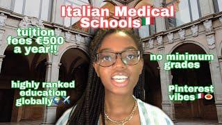 MEDICINE ABROAD! HOW TO GET INTO ITALIAN MEDICAL SCHOOL €500/YR! EU MEDICINE UNIVERSITIES