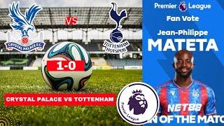 Crystal Palace vs Tottenham 1-0 Live Stream Premier League EPL Football Match Score Highlights FC