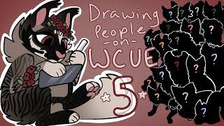 Drawing People on WCUE pt 5 || FLASH WARNING! || 800+ sub special || (and an art trade)