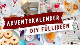 ADVENTSKALENDER befüllen | 24 Ideen, den Adventskalender mit DIY Geschenken selber machen