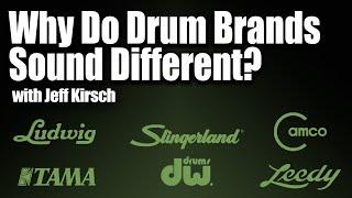 Why Do Drum Brands Sound Different? with Jeff Kirsch - EP 242