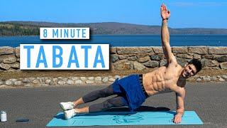 8 MINUTE TABATA WORKOUT - Full-Body - No Equipment (w/ Ash Crawford)