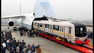 Extreme Cargo AirPlane Carries Train, 3 Helicopter and Container