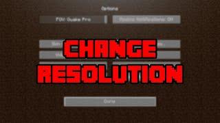 How To Change Resolution In Minecraft! - How To Turn Fullscreen Resolution Up & Down In Minecraft!