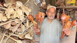 How To Make Big Cooking Wooden Spoons Complete | #Great Skills