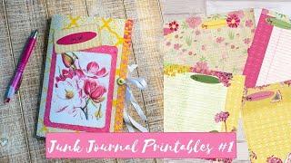 Junk Journal Flip Through and Printable Journaling  Kit