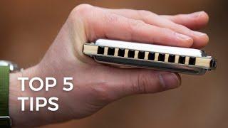 The First FIVE Things Beginner Blues Harmonica Players MUST Learn